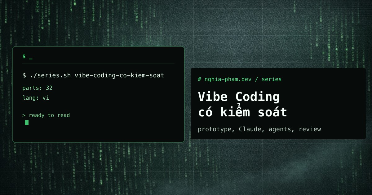 Vibe Coding có kiểm soát, bài 10: từ prototype sang repo sống được